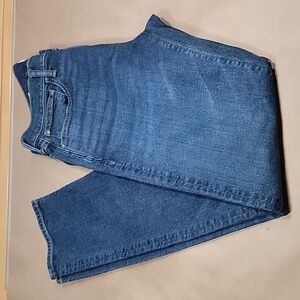 J. Crew Size 32x32 Style 484 Stretch Medium-Dark Wash Denim Blue Jeans, EUC